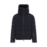 Zwarte donsjas met ritssluiting Moncler , Black , Heren