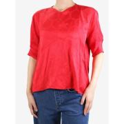 Pre-owned Viscose tops Isabel Marant Pre-owned , Red , Dames