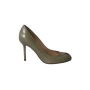 Pre-owned Leather heels Sergio Rossi Pre-owned , Green , Dames