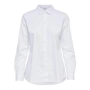 Dames Witte Lange Mouw Shirt Jacqueline de Yong , White , Dames