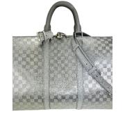 Pre-owned Fabric handbags Louis Vuitton Vintage , Gray , Dames