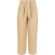 Wijde broek Woolrich , Beige , Dames