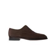 Klassieke Bruine Suède Oxford Schoen Scarosso , Brown , Heren