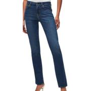 Straight Trousers 7 For All Mankind , Blue , Dames