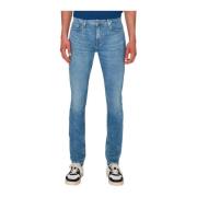Slim-Fit Moderne Jeans 7 For All Mankind , Blue , Heren