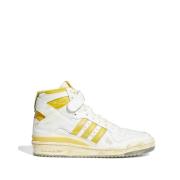 Cloud White en Hazy Yellow Leren Sneakers Adidas , White , Heren