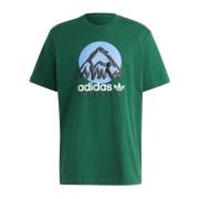 T-Shirt, Klassieke Stijl Adidas , Green , Heren