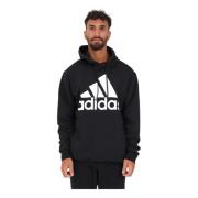 Zwarte Performance Sweater met capuchon voor heren Adidas , Black , He...