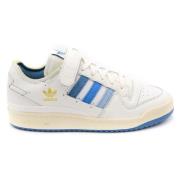 Witte Casual Leren Sneakers Adidas , White , Unisex