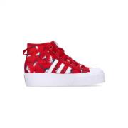 Rode Platform Mid Power Sneakers Adidas , Red , Dames