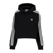 Korte hoodie voor dames Adidas , Black , Dames
