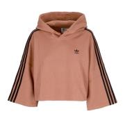 Korte lichtgewicht hoodie voor dames Adidas , Brown , Dames