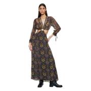 Maxi Jurk Antik Batik , Multicolor , Dames