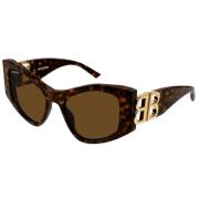 Dynasty Cat-Eye Zonnebril Balenciaga , Brown , Unisex