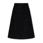 Tweed rok Balenciaga , Black , Dames