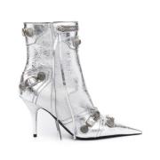 Zilveren Metallic Enkellaarzen Balenciaga , Gray , Dames