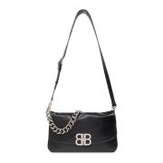 ‘BB Soft Medium Flap’ schoudertas Balenciaga , Black , Dames