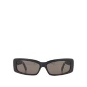 Rechthoekige Zonnebril - Zwart/Grijs Balenciaga , Black , Unisex