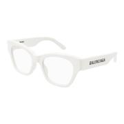 Optische Bril van Gerecycled Acetaat Balenciaga , White , Unisex