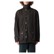 Moderne Mannen Ashby Wax Jas Barbour , Green , Heren