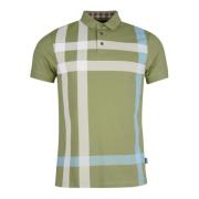 Tartan Polo Shirt Barbour , Green , Heren
