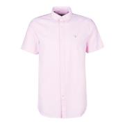 Roze Oxford Getailleerd Overhemd Barbour , Pink , Heren