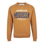 Randall Crew Sweatshirt met Cornelius Borduurwerk Barbour , Orange , H...