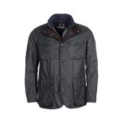 Donkerblauwe Katoenen Winterjas Barbour , Blue , Heren