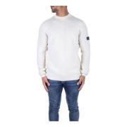 Crème Sweaters met Logo Voorkant Barbour , Beige , Heren