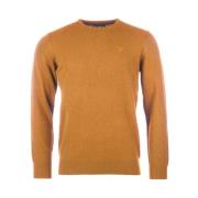 Essential Lambswool Crew Neck Sweater Barbour , Yellow , Heren