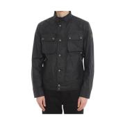 Gewaxte jas - Zwart Belstaff , Black , Heren