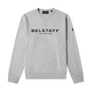Heren Bouclé Katoenen Sweatshirt Belstaff , Gray , Heren