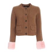 Cardigan Blumarine , Beige , Dames