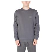 Comfortabele en stijlvolle herenhoodie Boss , Gray , Heren