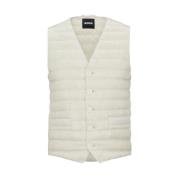 Mouwloos Vest Boss , White , Heren