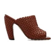 Canalazzo muiltjes met hak Bottega Veneta , Brown , Dames