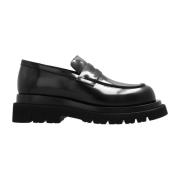 Leren loafers Bottega Veneta , Black , Dames