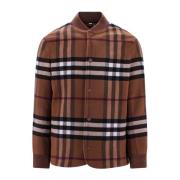 Bruine Ss23 Herenjas van Wolmix Burberry , Brown , Heren