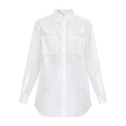 Shirt met logo Burberry , White , Dames