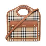 Kleine schoudertas met zak Burberry , Beige , Dames