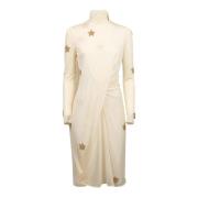 Sterrenpatroon jurk Burberry , White , Dames