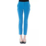 Lichtblauwe Skinny Broek met Ritssluiting Byblos , Blue , Dames