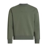 Geborduurd Logo Sweatshirt Calvin Klein , Green , Heren