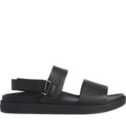 Stijlvolle platte leren sandalen voor heren Calvin Klein , Black , Her...