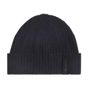 Zwarte Cashmere Blend Beanie Calvin Klein , Black , Heren