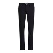 Zwarte Slim Fit Heren Jeans met Vijf Zakken Calvin Klein , Black , Her...