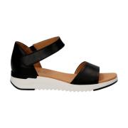 black casual open sandals Caprice , Black , Dames