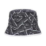 Indigo Monogram Denim Hat Casablanca , Gray , Unisex