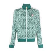 Groene Monogram Track Jacket met Jacquard Side Stripe Casablanca , Gre...