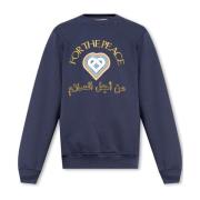 Sweatshirt met logo Casablanca , Blue , Heren